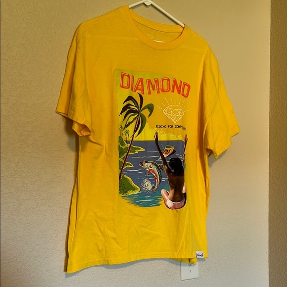 Diamond Supply Co. Graphic Yellow T Shirt - Picture 2 of 7